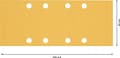 Miniatyrbillede 3 af 6: Bosch Tilbehør EXPERT C470 2608900836 orbitalsandpapir perforeret korntal 120 (L x B) 230 mm x 93 mm 10 stk.