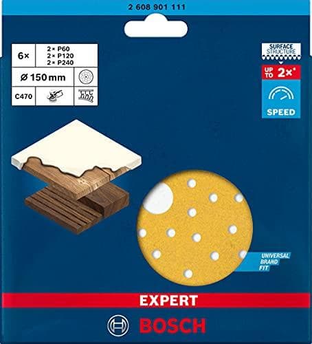 Bosch Tillbehör EXPERT C470 2608900822 excentrisk slippapperssats perforerad (Ø) 150 mm 6 st.