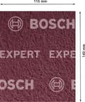 Miniatyrbillede 3 af 6: Bosch Professional 2x Expert N880 fleecepuder (til stålplade, 115 x 140 mm, finhed meget fin GP, tilbehør til håndslibning)
