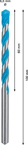 Bosch Professional 1x Expert CYL-9 MultiConstruction boremaskine (til beton, Ø 6,50x100 mm, tilbehør slagboremaskine)