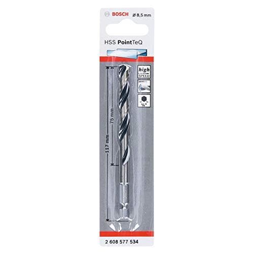 Bosch HSS PointTeQ - bor - til metal - spiralbor - 8,5 mm - unbrakon - længde: 117 mm