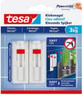 Miniatyrbild 2 av 10: TESA Självhäftande spik för metall eller kakel Vit 2 Styck
