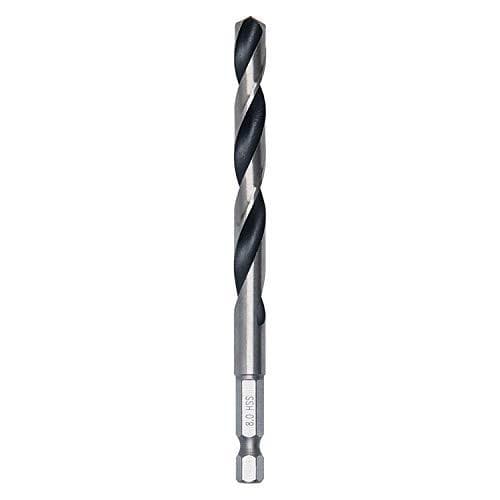 Bosch Professional PointTeQ sekskantbor (til metal, Ø: 8 mm, arbejdslængde: 75 mm, total længde: 117 mm, ¼" sekskantet skaft, tilbehør til slag- og bo