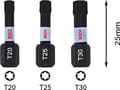 Miniatyrbillede 4 af 6: Bosch tilbehør 2608522479 seks-rund bit 3-delt T-profil (2608522479)