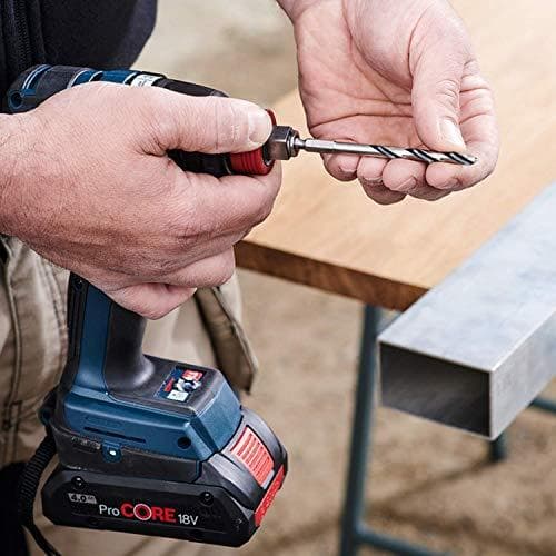 Bosch Professional PointTeQ sexkantsborr (för metall, Ø: 6 mm, arbetslängd: 57 mm, total längd: 98 mm, ¼" sexkantskaft, tillbehör för slagskruvar och