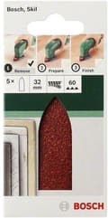Miniatyrbild 2 av 4: Bosch 6-delad slipskiva för deltaslipmaskiner, adapter 32 mm - korn 60; 120; 240