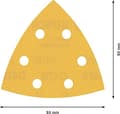 Pikkukuva 3 / 6: Bosch Accessories EXPERT C470 2608900831 Delta hiekkapaperi rei'itetty (P x L) 93 mm x 93 mm 5 kpl pakkaus