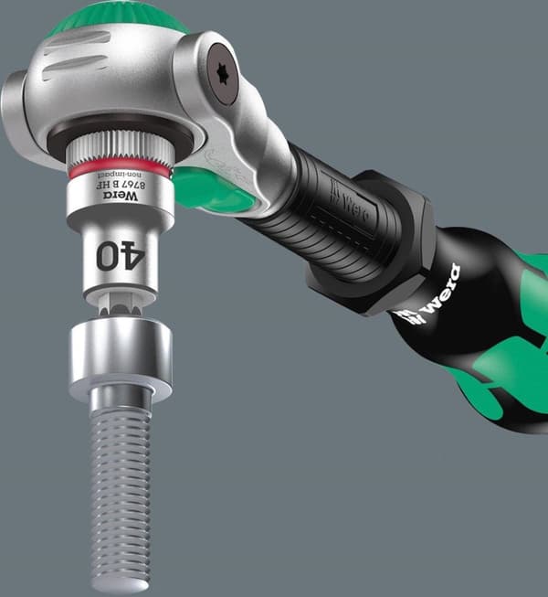 Wera - 8100 SA All-in Zyklop Speed - 42-delt skraldesæt med holdefunktion - 1/4"