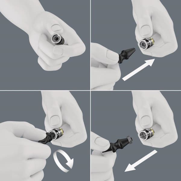 Wera - 8100 SA All-in Zyklop Speed - 42-delt skraldesæt med holdefunktion - 1/4"