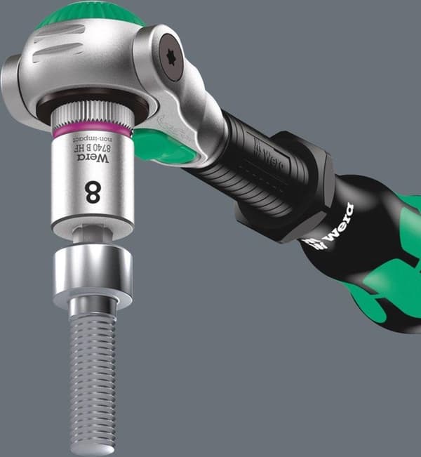 Wera - 8100 SA All-in Zyklop Speed - 42-delt skraldesæt med holdefunktion - 1/4"