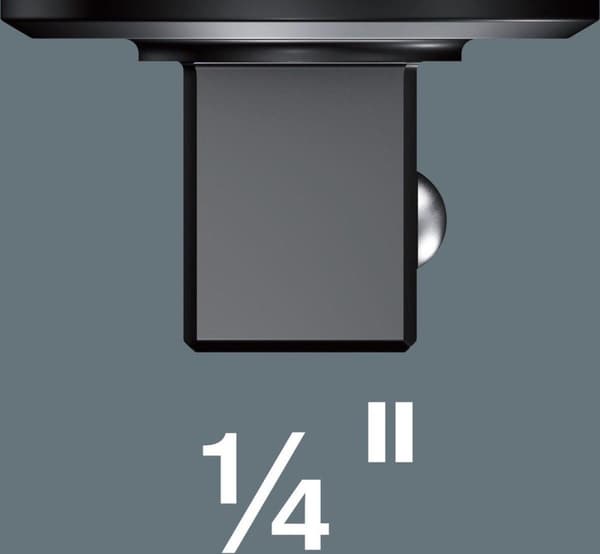 Wera 05078635001 Plug-in skralde 7772 A, vendbar, 1/4