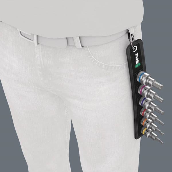 Wera Belt C 2 Zyklop 05003996001 Insexnyckelbitsinsatssats 7-delat 1/2 (12,5 mm)