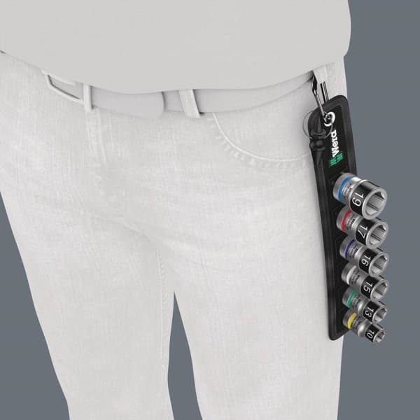 Wera Belt C 1 Zyklop 05003995001 Topnøgle (sekskant) Topnøgleindsatssæt 7-delt 1/2 (12,5 mm)