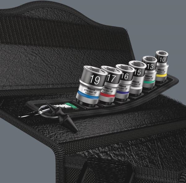 Wera Belt C 1 Zyklop 05003995001 Topnøgle (sekskant) Topnøgleindsatssæt 7-delt 1/2 (12,5 mm)
