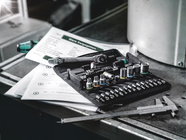 Wera - 8100 SA 12 HF Zyklop Metal - 13-delt skraldesæt med vendepal - 1/4"