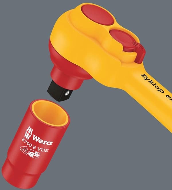 Wera 8100 SB VDE 1 Zyklop 05004970001 Hylsnyckelsats Metrisk 3/8 (10 mm)