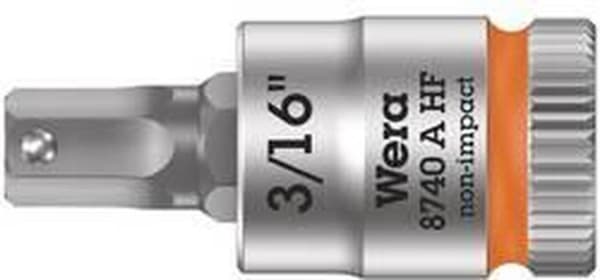 Wera 8740 A 05003386001 Unbrakonøgle indsats 3/16 1/4 (6,3 mm)