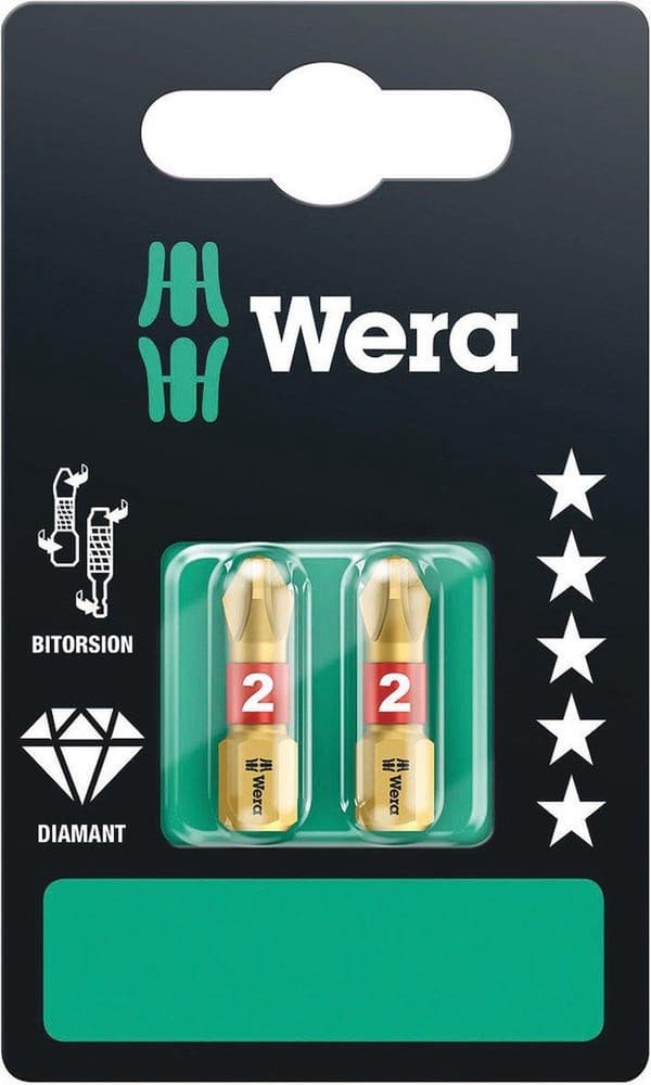 Wera - 851/1 BDC SB - bits - ph1x25 mm - 5 st.