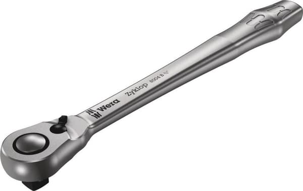 Wera - 8004 B Zyklop Metal - skralde med omskifterhåndtag med 3/8" drev - 222mm