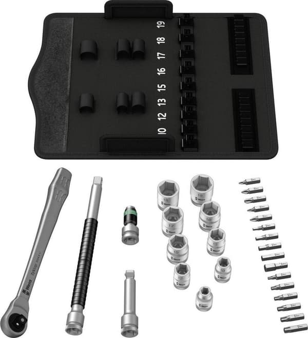 Wera Zyklop Metal 8100 SB 8 05004048001 Topnøglesæt Metrisk 3/8 (10 mm) 29 stk.