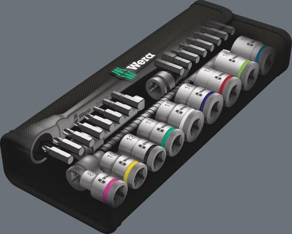 Wera Zyklop Metal 8100 SB 8 05004048001 Topnøglesæt Metrisk 3/8 (10 mm) 29 stk.