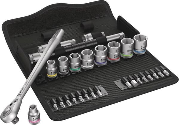 Wera Zyklop Metal 8100 SB 8 05004048001 Hylsnyckelset Metrisk 3/8 (10 mm) 29 stycken