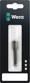 Miniatyrbild 3 av 4: Wera 869/4 M 05073502001 Hylsnyckel maskinbits 7 mm Drivning 1/4 (6,3 mm) Typ Hylsa (hexagonal) 50 mm 1 st.