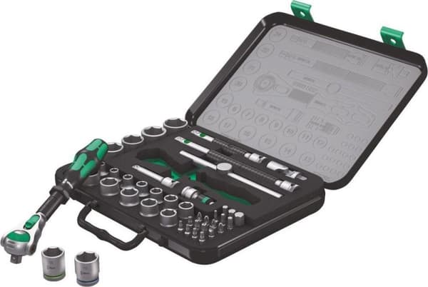 Wera 8100 SB 2 Zyklop 05003594001 Hylsnyckelsats Metrisk 3/8 (10 mm) 43-delar