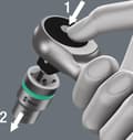 Miniatyrbild 2 av 8: Wera 5004077001 8100 SC 7 28-delad hylsnyckel set genom fyrkant - 1/2"