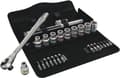 Miniatyrbild 1 av 8: Wera 5004077001 8100 SC 7 28-delad hylsnyckel set genom fyrkant - 1/2"