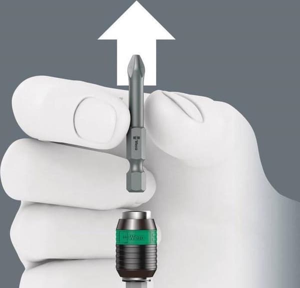 Wera skruetrækker bitholder magnetisk 1,4 tommer 50 mm hurtig udskiftning