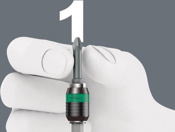 Wera skruetrækker bitholder magnetisk 1,4 tommer 50 mm hurtig udskiftning