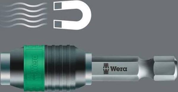 Wera skruetrækker bitholder magnetisk 1,4 tommer 50 mm hurtig udskiftning