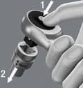 Miniatyrbild 5 av 6: Wera Zyklop Metal 8100 SB 7 05004047001 Hylsnyckelsats Metrisk 3/8 (10 mm) 29 stycken