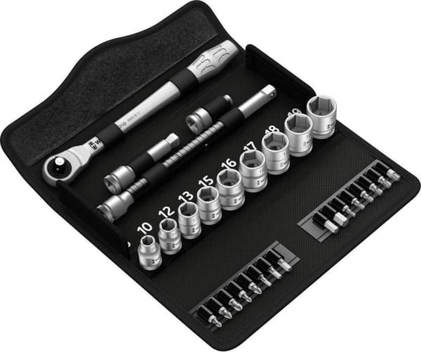 Wera Zyklop Metal 8100 SB 7 05004047001 Hylsnyckelsats Metrisk 3/8 (10 mm) 29 stycken