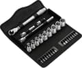 Miniatyrbild 2 av 6: Wera Zyklop Metal 8100 SB 7 05004047001 Hylsnyckelsats Metrisk 3/8 (10 mm) 29 stycken