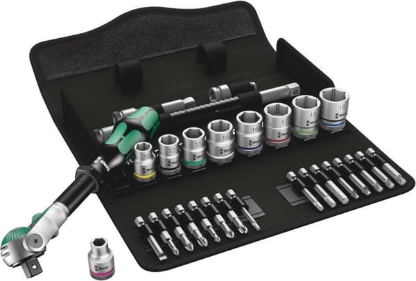 Wera 5004046001 SB 6 29-delt Zyklop Speed topnøglesæt - 3/8"