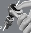 Miniatyrbillede 3 af 6: Wera Zyklop Metal 8003 A 05004003001 Vendbar skralde 1/4 (6,3 mm) 141 mm