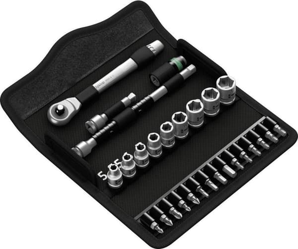 Wera Zyklop Metal 8100 SA 7 05004017001 Topnøglesæt Metrisk 1/4 (6,3 mm) 28 stk.