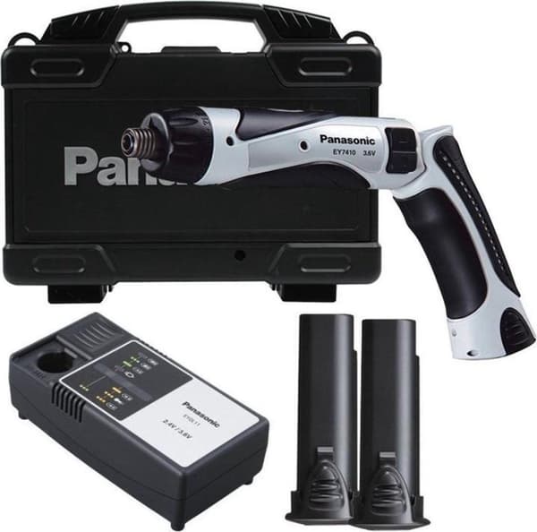 Panasonic EY7410LA2S 3,6V Li-Ion batteri pen bore-/skruetrækker sæt (2x 1,5Ah batteri) i etui