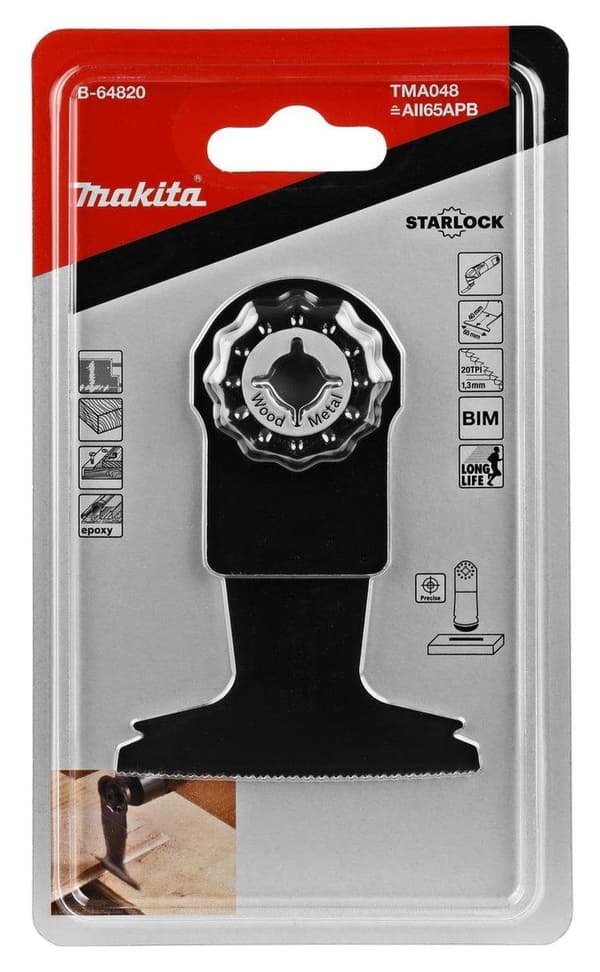 Makita B-64820 Tma048 Dyksågsblad 65x40mm Trä & spik