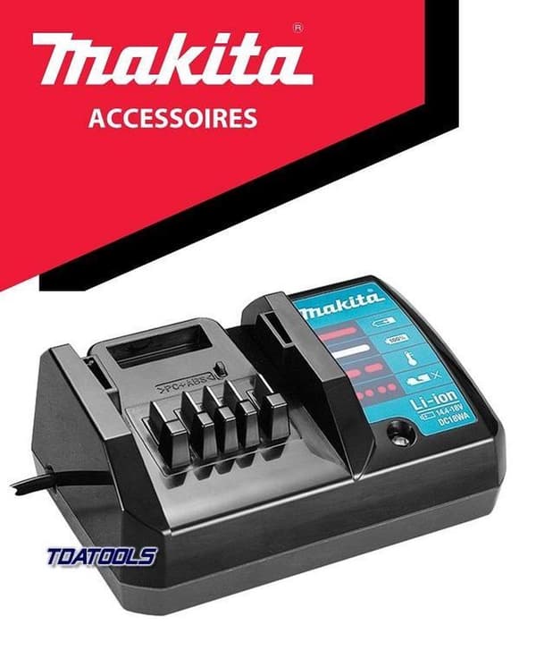 Makita DC18WA 14,4V - 18V Li-Ion batterioplader til DF347D & DF457D