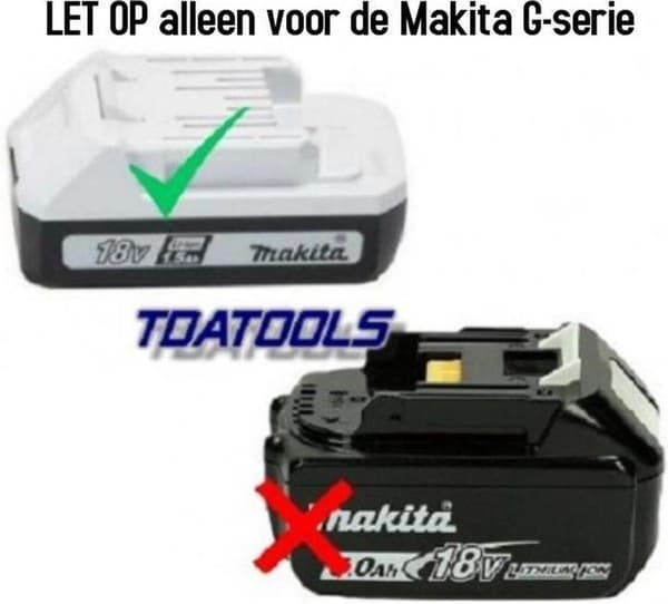 Makita DC18WA 14,4V - 18V Li-Ion batterioplader til DF347D & DF457D