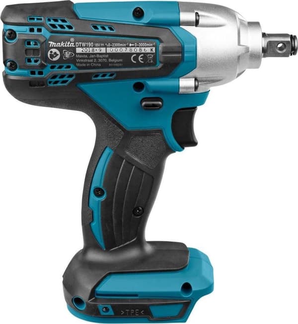 Makita DTW190z 18V Li-Ion slagnøgle - Loose Body (leveres uden batteri og oplader)