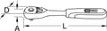 Miniatyrbillede 3 af 6: KS Tools SlimPOWER Vendbar skraldenøgle 72 tænder 1/2" 920.1290