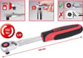 Miniatyrbillede 4 af 4: KS Tools SlimPOWER Vendbar skraldenøgle 72 tænder 1/4" 920.1490