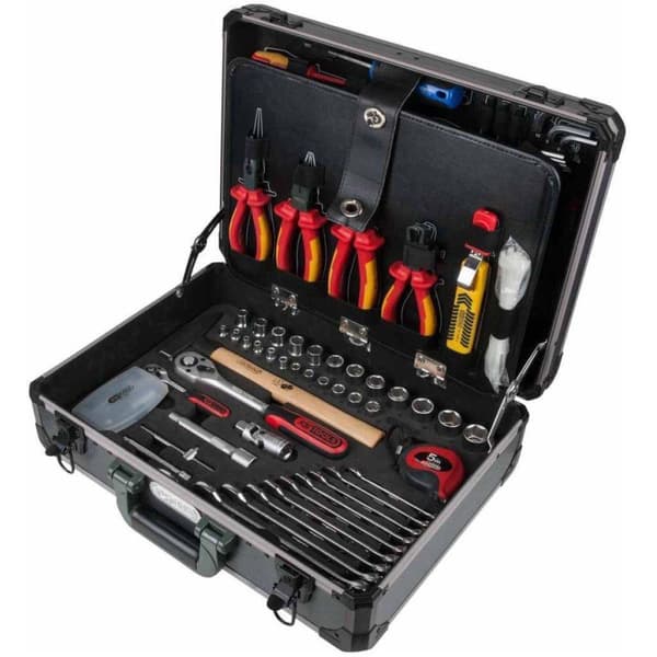 KS Tools Sähköasentajien työkalusarja 1/4" + 1/2" 128 kpl 911.0628