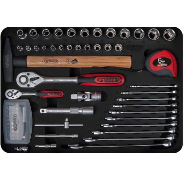 KS Tools Sähköasentajien työkalusarja 1/4" + 1/2" 128 kpl 911.0628