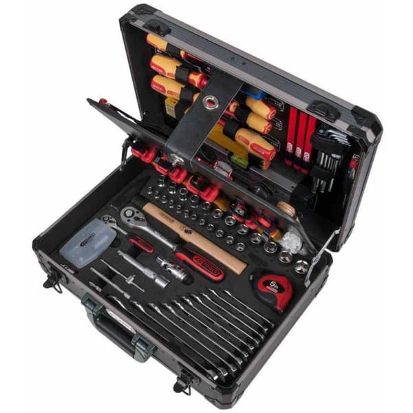 KS Tools Sähköasentajien työkalusarja 1/4" + 1/2" 128 kpl 911.0628