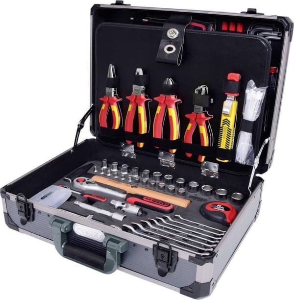 KS Tools Sähköasentajien työkalusarja 1/4" + 1/2" 128 kpl 911.0628